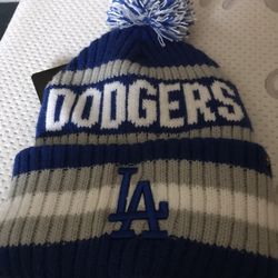 LA Dodgers MLB '47 Pom Knit Hat Blue