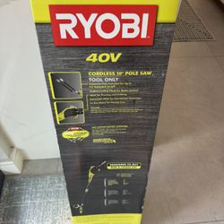 Ryobi RY40506BTL 10 inch 40V Cordless Battery Pole Saw (Tool-Only)