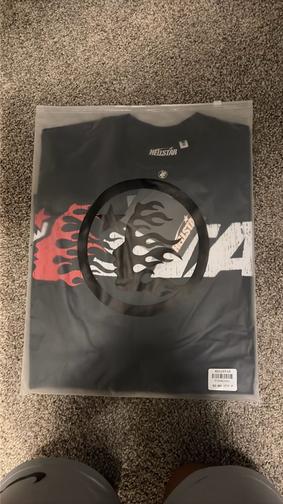 black and red hellstar t shirt