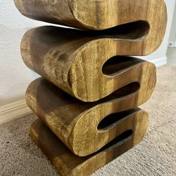 Solid Wood End Table