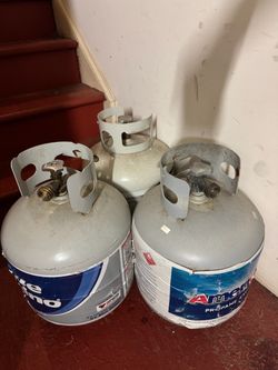 Empty propane tanks