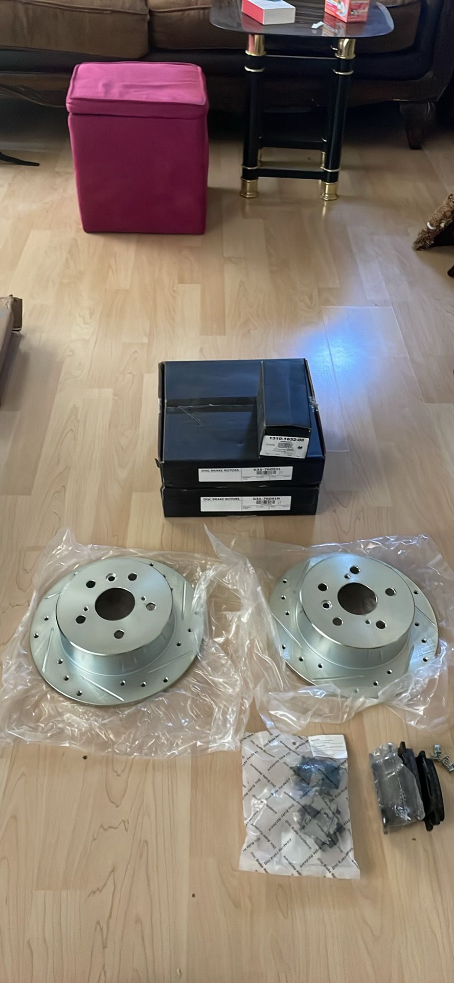 Rear Rotors Brake Pad Set Toyota