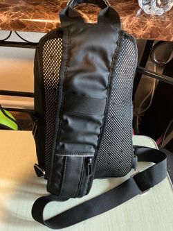 Black Sling Crossbody Backpack Bag