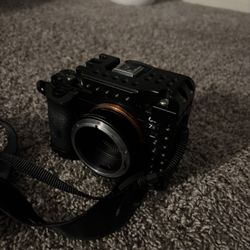Sony Camera and lenses with a camera bag
