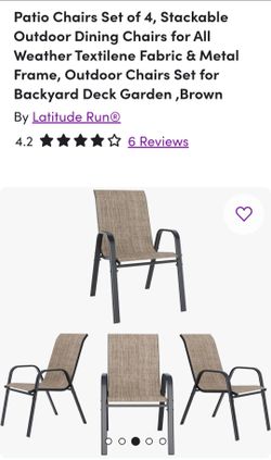 Stackable chairs