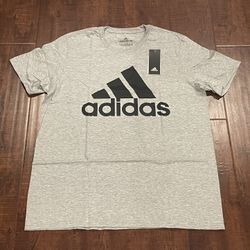 New Men Adidas Tee T-shirt Short Sleeve Top L