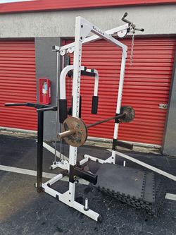 For ONLY $360 -Multi-Gym Squat Rack. Lat Pulldown & deeps stations.extra 200Pounds Stucks+ Everything As Appear & Accessories

Delivery for extra
Home