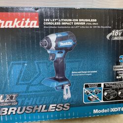 Makita 18-Volt LXT Lithium-Ion Brushless 1/4 in. Cordless Impact Driver (Tool Only)