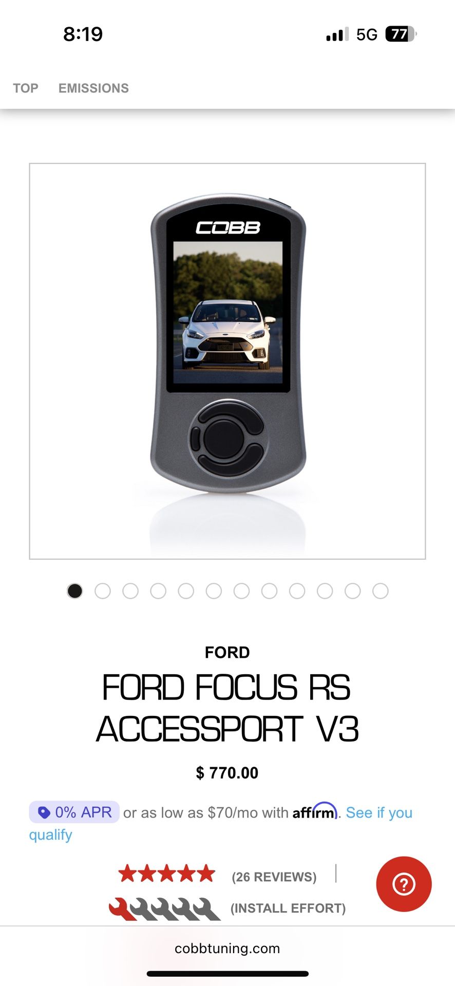 Ford Focus RT ACCESSPORT