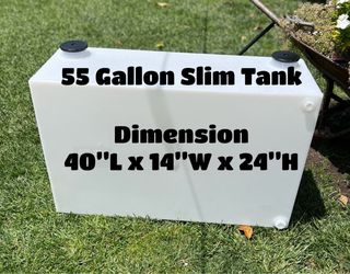 55 Gallon Water Tank – Slim Poly Tank