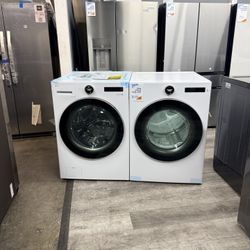🔥LG 5.0 CUBIC FT. FRONT LOAD AI WASHER AND GAS DRYER SET WITH DIAL KNOBS🔥