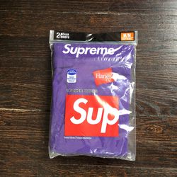 Supreme / Hanes Purple Boxer Briefs
