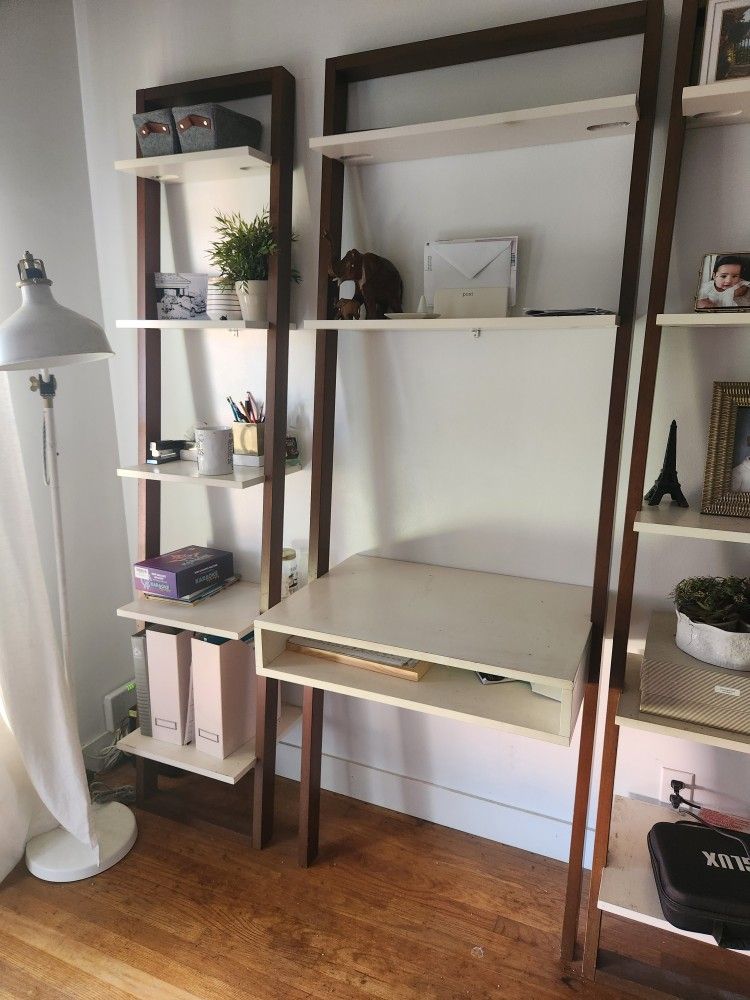 Ladder Desk With Shelfs