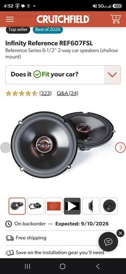 Infinity Reference REF607FSL

Reference Series 6-1/2" 2-way car speakers (shallow mount)