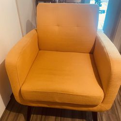 Yellow Accent Armchair 