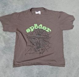 Sp5der Web Graphic T-Shirt Brownshirt large