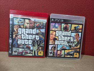 PS3 GTA 4 & 5 - Playstation 3 Grand theft Auto original case & city maps