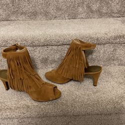 Brown Suede Sandals 