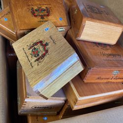 Cigar Boxes Empty  Wooden 
