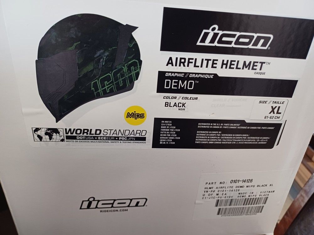ICON Airflite Helmet Demo Black XL 