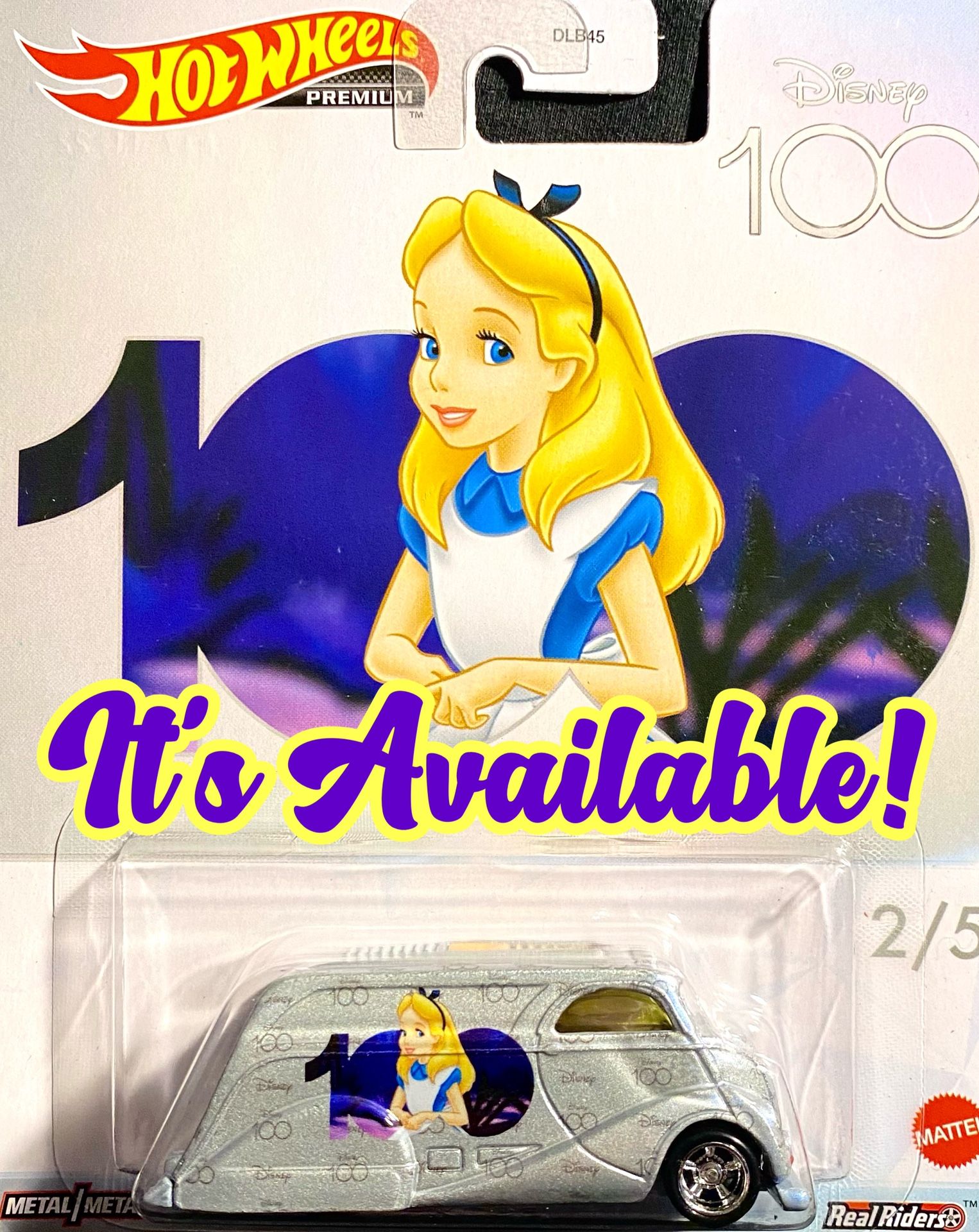 Hot Wheels Alice In Wonderland Disney 100