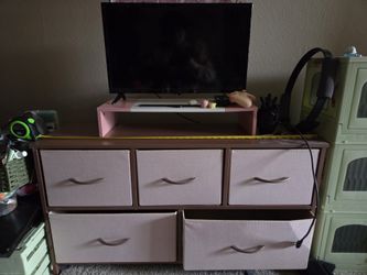 Pink dresser