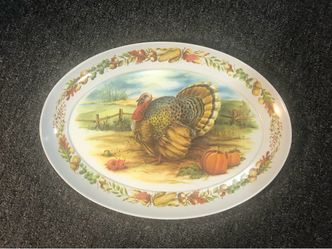 Vintage turkey/serving platter