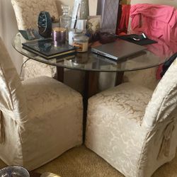 Dining Table 4 Chairs Coffee And End Tables Bar Height Stools