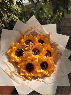 Handmade Sunflower Balloon Bouquet