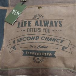 Myra Bag Life Always upcycled Canvas Genuine Leather Crossbody Bag women Brown

Myra Bag