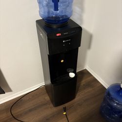 Matte Black Top Load Water Dispenser