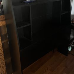 Twin Headboard With Shelves 