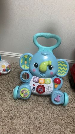 Baby walkers and an unicorn rocking horse 🙂