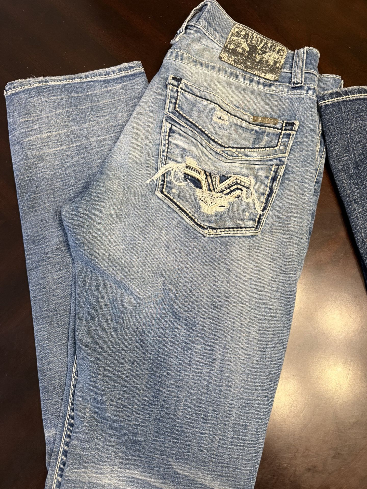 3 Pair Of Men’s  Salvage Jeans. 33 Waist 36 Length