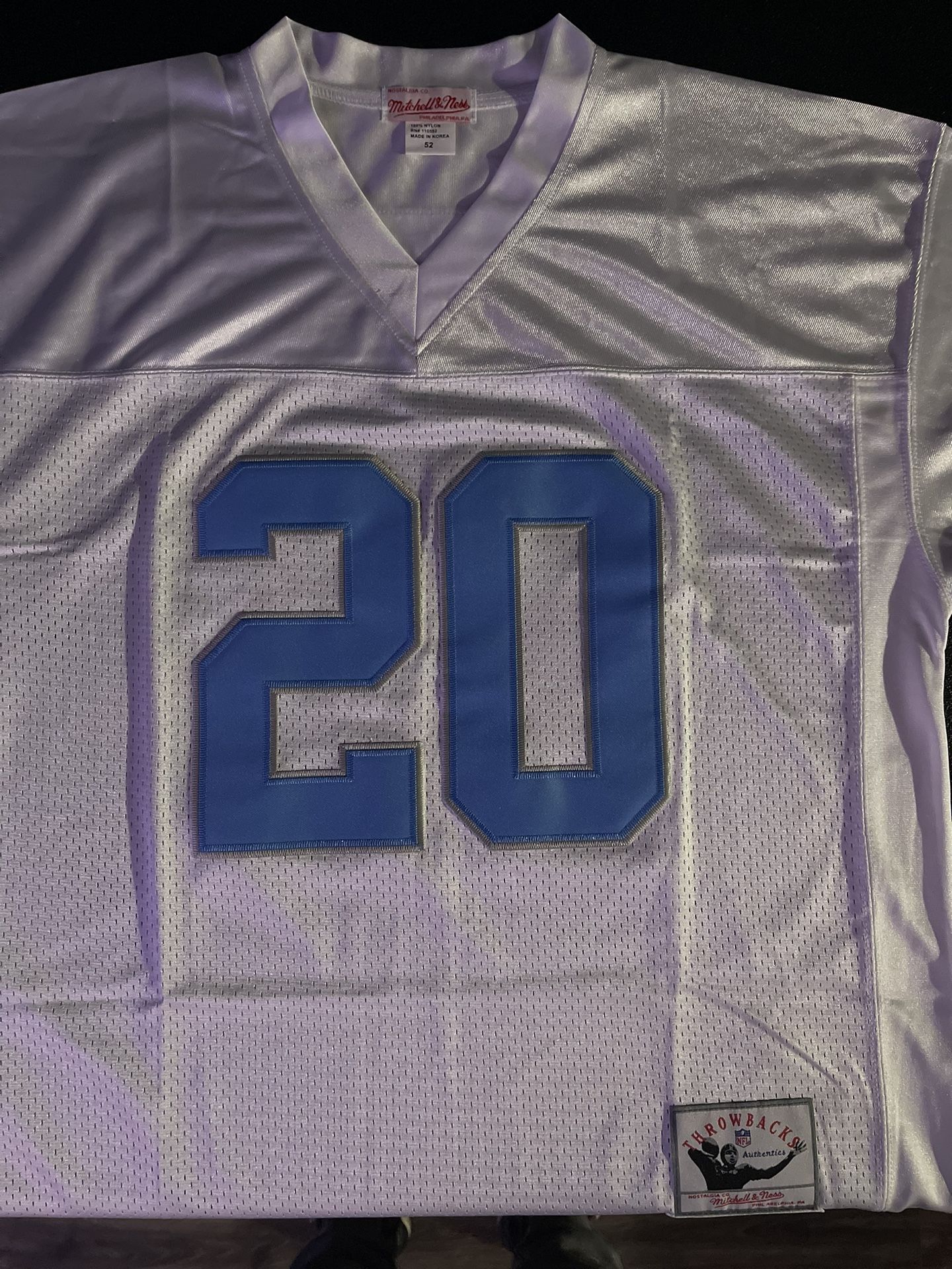 Detroit lions White #20 Sanders Jersey