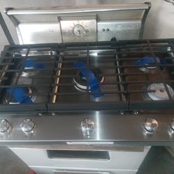 Magic Chef Gas Stove Top Stainless Steel 36 Wide