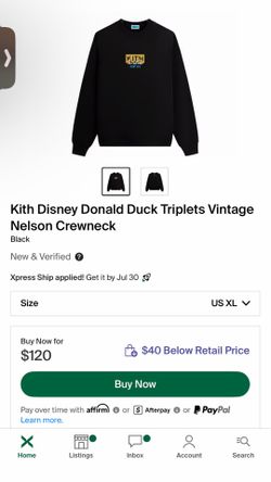 Kith crewneck XL