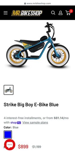 Strike Big Boy E-Bike Blue