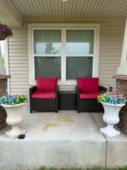 3-Piece Outdoor Wicker Patio Chair Set
