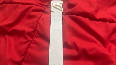 Louis Vuitton Monogram Belt White Gold Buckle