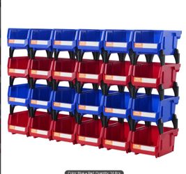 Plastic Storage Bin, (5-Inch x 4-Inch x 3-Inch) (24pack)
