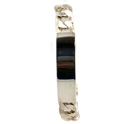 Men’s 925 Sterling Silver 8.5” Inch ID Identification Figaro Chain Bracelet GP3117046