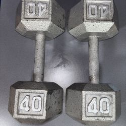 40 Lb Dumbbells 