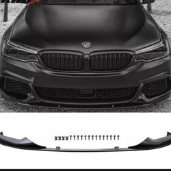 Fits 17-20 BMW 5 Series G30 M Sport Front Bumper Lip Spoiler PP