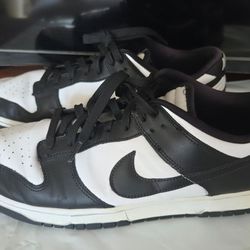 Nike Dunk Low Panda Men's Size 14 White Black Athletic Leather Shoes Sneakers
