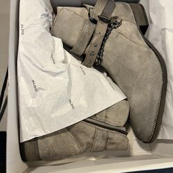 Mens Gray Chelsea Boots $60