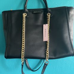 BCBG Black and Gold handbag