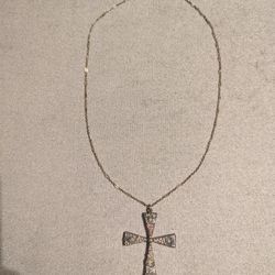 Vintage Cross Pendant & Chain