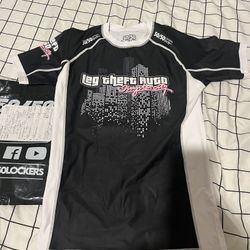 BJJ Brazilian Jiu Jitsu Leg Theft Auto  5050 Lockers Rash Guard