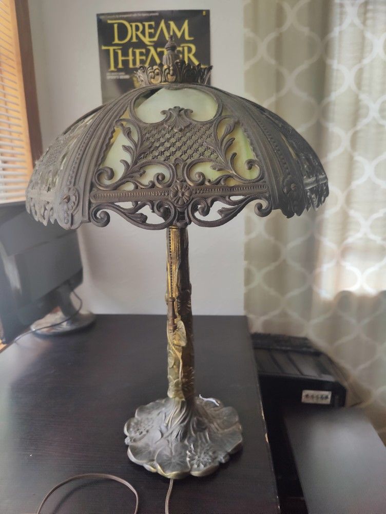 Authentic Vintage Antique Victorian Desk Lamp